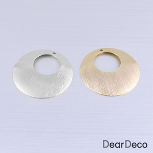 정라운드판 펜던트 스크래치무늬(35mm)(1개)귀걸이재료 악세사리부자재 m1712-22