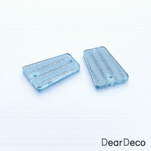 셀룰로이드 사다리양구멍 블루(1개)귀걸이재료 아크릴펜던트 e1806-38