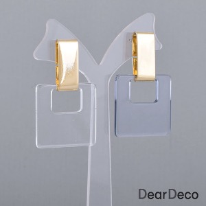 [디자인샘플]아크릴 공간정사각 귀걸이만들기(색상 선택) 2002diy21