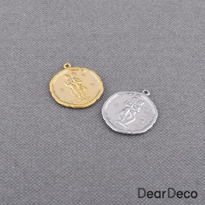 별자리 코인펜던트 쌍둥이자리(1개)동전 목걸이재료 부자재 m2004-25