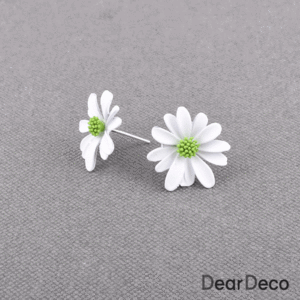 칼라코팅 들꽃귀걸이 은침(1쌍)귀여운 패션귀걸이 m2005-20