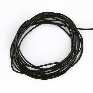 천연가죽줄라운드 블랙(1mm) (180cm)가는가죽끈 팔찌재료 부자재 e2012-02