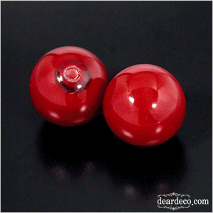 고급핵진주라운드 반구멍 산호색(10mm) (2개)귀걸이만들기 p0905-01