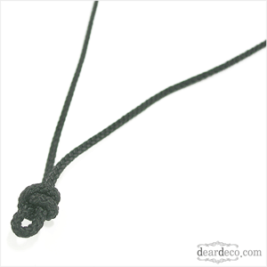 길이조절 매듭목걸이줄(블랙) (1개) 부자재 b1204-02