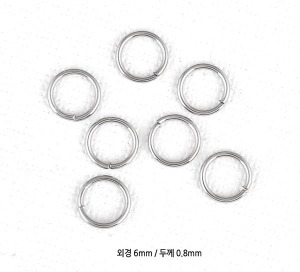 스테인레스스틸 O링 (6mm 두께0.8mm) (20개)써지컬 부자재 m1905-22