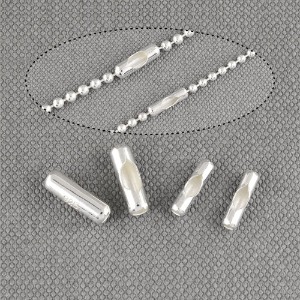 실버 군번줄마감캡(2mm, 2.5~3mm용) (1개) 은부자재 볼체인캡 s2105-05