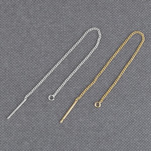 체인 통과귀걸이 은침(1쌍) 귀걸이부자재 악세사리만들기 m1810-03